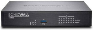 Dell Security SonicWALL Firewall TZ400 Appliance, 7x 1 GbE Copper Interfaces, Advanced IPSec, SSL VPN, Black | 01-SSC-0213