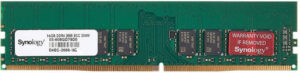 Synology 16GB (1 x 16GB) DDR4 2666 MHz UDIMM Server Memory , 2666 MHz Clock Speed, PC4-21300, 1.2V Memory Voltage, 288-Pin UDIMM,Unbuffered, ECC | D4EC-2666-16G