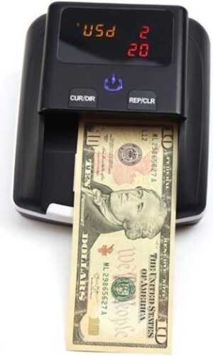 XHMCDZ Multi-national Currency Small Currency Detector Portable Business Grade Currency Cash Counter, Money Counter Bill Counting Machine