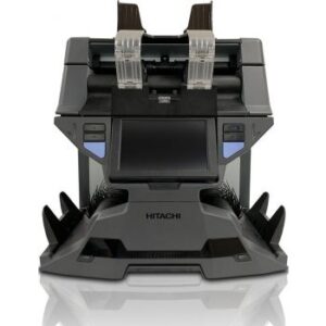 Hitachi IH-210 2+1 Pocket Dual CIS Sensor Counting Machine, 32 Currencies, 1,300 NPM Counting Speed, 1000 Notes Hopper Capacity, 134W Power Consumption, Black | IH-210