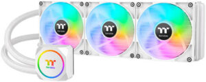 Thermaltake TH420 ARGB Sync All-in-One Liquid Cooler, 420mm Radiator, 140mm ARGB Sync Fans, 1800 RPM Fan Speed, 84.32 CFM Airflow, AMD(AM5/AM4) Intel(LGA 1700/1200) White | CL-W369-PL14SW-A