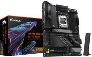 GIGABYTE X870E Aorus Elite WIFI7 Motherboard, AMD X870E Chipset, AMD Socket AM5, Dual Channel DDR5, EZ-Latch Plus, 4x M.2 Slots, Sensor Panel Link | X870E AORUS ELITE WIFI7
