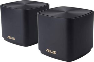 ASUS ZenWiFi XD4 Plus AX1800 Dual Band / Mesh WiFi 6 System, Up to 1800Mbps Speed, 2 ETH LAN Ports, Up to 800 sq.ft Coverage, AiMesh Supported, Parental Controls, 2 Pack, Black | 90IG07M0-MO3C30