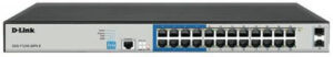 DLINK DGS-F1210-26PS-E 26-port Switch, 10/100/1000Base-T, Long Range 250m, PoE+, Smart Switch with 24 PoE Ports, 2 SFP Ports | DGS-F1210-26PS-E