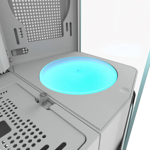 Cougar FV270 RGB ATX Mid Tower Case, 3x Pre-Installed Reversed ARGB PWM Fans & 1x ARGB PWM Fan, Up to 360mm Radiator Support, 7 Expansion Slots, PWM & RGB Hub Sync with M/B, White | 3858M60.0006 - Image 22