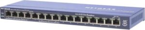 NETGEAR FS116P ProSafe 16-port 10/100 Desktop Switch with 8-port PoE, High Reliability And Flexibility, Quiet, Compact, Plug and Play, Ideal For Small Business | FS116P