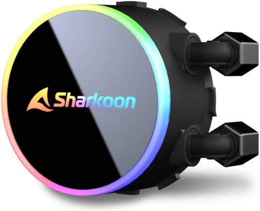 Sharkoon S70 RGB 240mm AIO Liquid CPU Cooler, 120mm Addressable RGB PWM Fans, 600 ~ 2,000 rpm Fan Speed, 77.7 CFM Airflow, 12x Addressable RGB LED, LGA 1700 / AM5, Black | 4044951037995 - Image 7