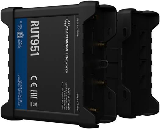 Teltonika RUT951 Industrial 4G LTE Router, Up to 150 Mbps Speed, Dual SIM, 4x Ethernet with VLAN, WAN Failover, RMS Compatible | RUT951 - Image 4