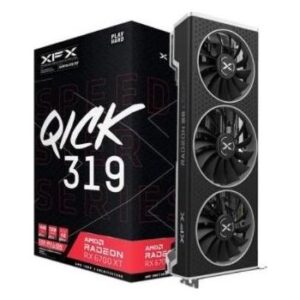 XFX Speedster QICK319 AMD Radeon RX 6700 XT BLACK Gaming Graphics Card, 12GB GDDR6, 192-Bit, HDMI 3 x DP, AMD RDNA 2, PCI Express 4.0 | RX-67XTYPBDP