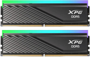 Adata XPG Lancer RGB 32GB (2x16GB) DDR5 Desktop Memory, 6000MT/s Memory Speed, CAS CL 30 Latency, AMD Expo & Intel XMP 3.0 Ready, Black | AX5U6000C3016G-DTLABRBK