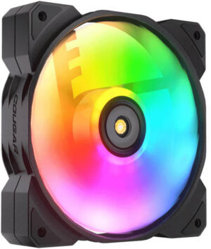 Cougar MHP120 PWM 120MM HDB Cooling ARGB Fan, With 5V-ARGB Header, 600-2000RPM Speed, 3 Pin ARGB Interface, Anti Vibration Damper, ARGB Motherboard Sync, 1 Pack | 3MMHP12A1.0001