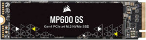 Corsair MP600 GS 1TB PCIe 4.0 (Gen 4) x4 NVMe M.2 Internal SSD, Up to 4800MB/s Read & Up to 3900MB/s Write Speed, AES 256-bit Encryption, 3D TLC NAND, 3.3 Voltage, 600TBW, Black | CSSD-F1000GBMP600GS
