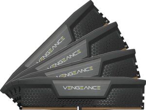 CORSAIR VENGEANCE 64GB (4x16GB) DDR5 DRAM Memory Kit, 5600MHz Tested Speed, 36-36-36-76 CAS Latency, Quad Channel Kit, Intel XMP 3.0 Chipset, 1.25 Voltage, Black | CMK64GX5M4B5600C36