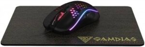 Gamdias ZEUS M4 RGB Honeycomb Optical Gaming Mouse,  12800 DPI Mice Combo Double-Layer Fabrics Mouse Pad | GD-M4-NYX-E1