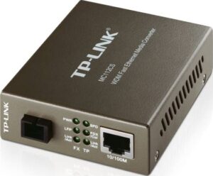 TP-Link Single-mode SC Fiber Converter, Black  | MC112CS