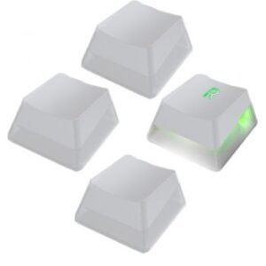 Razer Phantom Keycap Upgrade Set, Unique Stealth Pudding Design for Shine-through Razer Chroma RGB Lighting, White | RC21-01740200-R3M1
