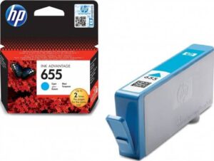 HP 655 Cyan Original Ink Advantage Cartridge | CZ110AE