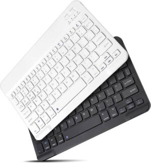 Wireless Keyboard, Universal Bluetooth Keyboard, Portable Keyboard, Suitable for Apple iPad Mini 9.7/10.2/10.5/10.9/11/12.9 inch Tablets, Samsung Tablets, Smartphones, PC, MacBooks Black
