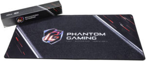 ASRock 20th Anniversary Phantom Gaming Mouse Pad, Specialized Texture, Anti-slip Rubber Backing, Water Repellent Surface, Black | PHANTOMGM-MP