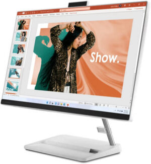 Lenovo IdeaCentre AIO 3 24IAP7 Desktop Computer, 23.8" FHD IPS Touch Display, Intel Core i7-13620H, 8GB RAM, 512GB SSD, GeForce MX550 4GB, Wireless Mouse & ENG-ARAB K/B, Free DOS, White | F0GH00W7AX