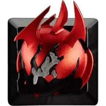 ZomoPlus 3D Heart of Tarrasque Customized Keycap, Cherry MX Switches And Clones, Dota2 Theme Metal Keycap, With CNC Engraving, 1u Size | ZO-PS-HRT-TARQ