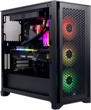 Budget Gaming PC - Intel Core i5-14400F 10 Cores 16 Threads, NVIDIA RTX 4060 Ti 16GB, 32GB DDR5 RAM 6400MHz, 1TB SSD Gen 4, 650W Bronze PSU, 240mm Liquid Cooler