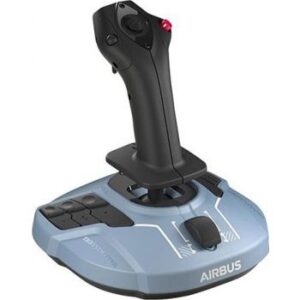Thrustmaster Side Stick Airbus Edition, 17 Action Buttons For PC, Magnetic Technology, Lockable Twist Rudder, Black/ Blue | TM-JSTK-TCA-STCK
