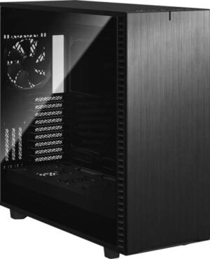 Fractal Design Define 7 XL Black Brushed Aluminum/Steel E-ATX Silent Modular Tempered Glass Window Full Tower Computer Case | FD-C-DEF7X-03