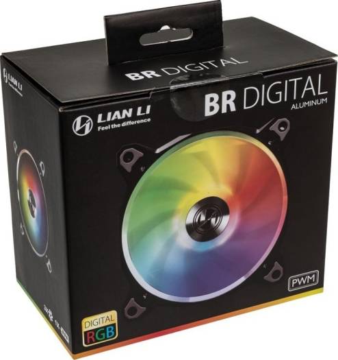 Lian Li BR 120 Digital RGB PWM Triple Pack Fan, 3x 120mm Fans with Remote Controller, Space Gray | G99.12Q18P.R30A - Image 6