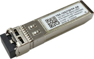 Qnap Mellanox MFM1T02A-SR 10GbE Transceiver, For Use with SFP+ 10GbE, 850 nm Wavelength, 10 Gb/s Maximum Data Rate | TRX-10GITSFPP-SR