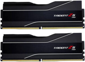 G.Skill Trident Z5 Neo 64GB (2x 32GB) DDR5 Dual Channel Desktop Memory, 6000 MT/s Memory Speed, CL30-40-40-96 Latency, AMD EXPO, 1.40V Voltage, Black | F5-6000J3040G32GX2-TZ5N