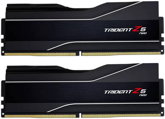 G.Skill Trident Z5 Neo 64GB (2x 32GB) DDR5 Dual Channel Desktop Memory, 6000 MT/s Memory Speed, CL30-40-40-96 Latency, AMD EXPO, 1.40V Voltage, Black | F5-6000J3040G32GX2-TZ5N
