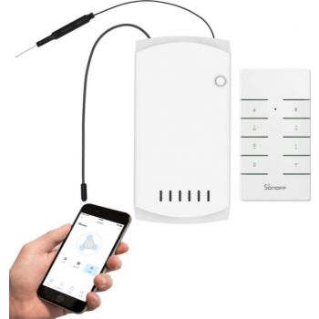 Sonoff IFAN03 Wi-Fi Ceiling Fan And Light Controller, 433.92 Mhz Remote Control, PC V0 Material, Max. 660W/220V Lamp Output, 100-240V AC 50/60Hz 5A Input, White | iFan03 - Image 2