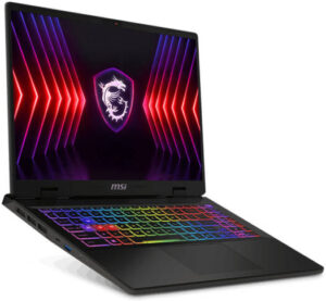 MSI Sword 16 HX B14VFKG Gaming Laptop, 16" FHD+ 144Hz IPS Display, Intel Core i7-14700HX, 16GB DDR5 RAM, 1TB SSD, NVIDIA RTX 4060 8GB GDDR6, RGB ENG-ARB Gaming K/B, Win11, Cosmos Gray | 9S7-15P214-030