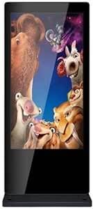 BritePixl 65 Inches Kiosk Outdoor Digital Display Capacitive Touch Interactive Display 4K UHD 3840 2160P, Cloud Control, HDMI/USB Port, LAN, WIFI, Embedded Windows 10 Intel Core i7 16 GB 256 GB, Black