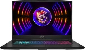 MSI Katana 17 B13VGK Gaming Laptop, 17.3" FHD IPS 144Hz Display, Intel Core i9-13900H, 32GB RAM, 1TB SSD, GeForce RTX 4070 8GB GPU, RGB Backlit ENG-ARB K/B Win 11 Home, Black | 9S7-17L541-1086