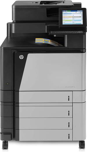 HP Color LaserJet Enterprise Flow MFP M880z Printer, Copy/Scan/Fax, FCC Class A Emissions Up to 45ppm Print Speed, 1200x1200 dpi, 4x500 Sheet Input Tray, ADF, USB 2.0 / 1Gb ETH, Black | A2W75A