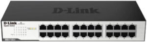 D-Link 10/100/1000 Mbps Unmanaged Switch, 24 Gigabit LAN Ports, 2000 Mbps at Full-Duplex, IEEE 802.3az Energy Saving, LED Indicators, Black | DGS-F1024
