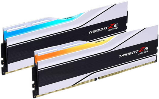 G.SKILL Trident Z5 Neo RGB Series 32GB (2x16GB) DDR5 Dual Channel Desktop Memory Kit, 6000 MT/s Memory Speed, CL26-36-36-96 Latency, AMD EXPO, 1.40V Voltage, White | F5-6000J2636G16GX2-TZ5NRW - Image 2