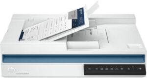 HP ScanJet Pro 2600 f1 Scanner, Fast 2-Sided Scanning & Auto Document Feeder, 1200x1200 dpi Resolution, Up to 25 ppm Scan Speed, 60 Sheets Automatic Document Feeder Capacity, USB 2.0, White | 20G05A