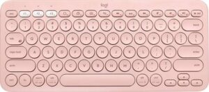 Logitech K380 Bluetooth Keyboard, English Arabic Layout, Qwerty, Pink | 920-010071