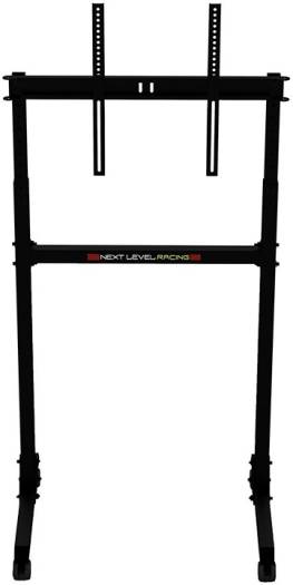 Next Level Free Standing Single Monitor Stand, Supports 24"-85" Monitors, Up to 450x660mm VESA Compatible, Support Up to 70kg Monitor, Matte Black | NLR-A011