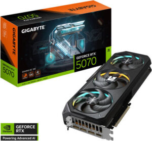GIGABYTE GeForce RTX 5070 GAMING OC Graphics Card, 12GB GDDR7 192-Bit Memory, 2625 MHz Core Clock, 6144 CUDA Cores, 28 Gbps Memory Clock, PCI-Express 5.0 | GV-N5070GAMING OC-12GD