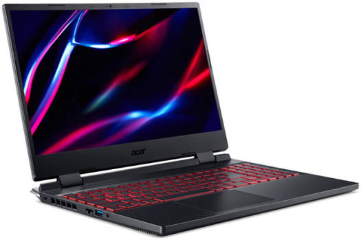 Acer Nitro 5 Gaming Laptop, 15.6" FHD TFT Display, Intel Core i7-12650H CPU, 16GB RAM, 512GB SSD, GeForce RTX 4050 6GB GPU, English RGB Backlit K/B, Free DOS, Black | NH.QLZEM.005 - Image 2