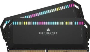 Corsair Dominator Platinum RGB 32GB (2 x16GB) DDR5 Desktop Memory, 6400MHz Tested Speed, 32-40-40-84 Latency, Intel XMP 3.0 Profile, 288-Pin PC RAM Format, 1.40V Voltage, Black | CMT32GX5M2B6400C32