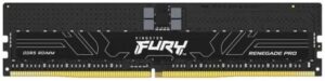 Kingston FURY Renegade Pro 32GB DDR5 ECC Desktop Memory, 6000MT/s Memory Speed, CL32 CAS Latency, 1.35 Volts, 288-Pin, ECC Registered, XMP 3.0 / EXPO, Black | KF560R32RBE-32