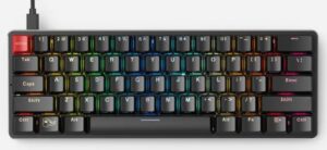 Glorious GMMK Keyboard (Pre-Built), Compact Size, Full modular, RGB LED Backlighting, Easy Access Hot-Keys, Raised Keys | GMMK-COMPACT-BRN