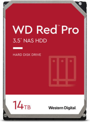 WD Red Pro 14TB SATA III 3.5" Internal NAS HDD, 7200 rpm Speed, 512MB Cache, Up to 255 MB/s Sustained Transfer Rate1 Million Hours MTBF, NASware 3.0 Technology | WD142KFGX