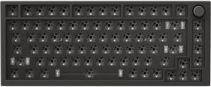 Glorious GMMK Pro 75% Barebone Mechanical Keyboard, Fully Customizable Aesthetics, Supports 5-Pin Hotswap Switch Support, CNC Machined Aluminum Body, Programmable Knob | GLO-GMMK-P75-RGB-B