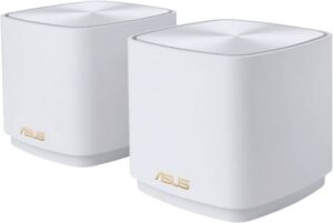 ASUS ZenWiFi XD4 Plus AX1800 Dual Band / Mesh WiFi 6 System, Up to 1800Mbps Speed, 2 ETH LAN Ports, Up to 800 sq.ft Coverage, AiMesh Supported, Parental Controls, 2 Pack, White | 90IG07M0-MO3C20